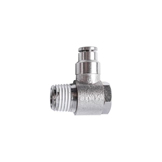 Metal Swiv. Elbow 4mm X 1/4" M